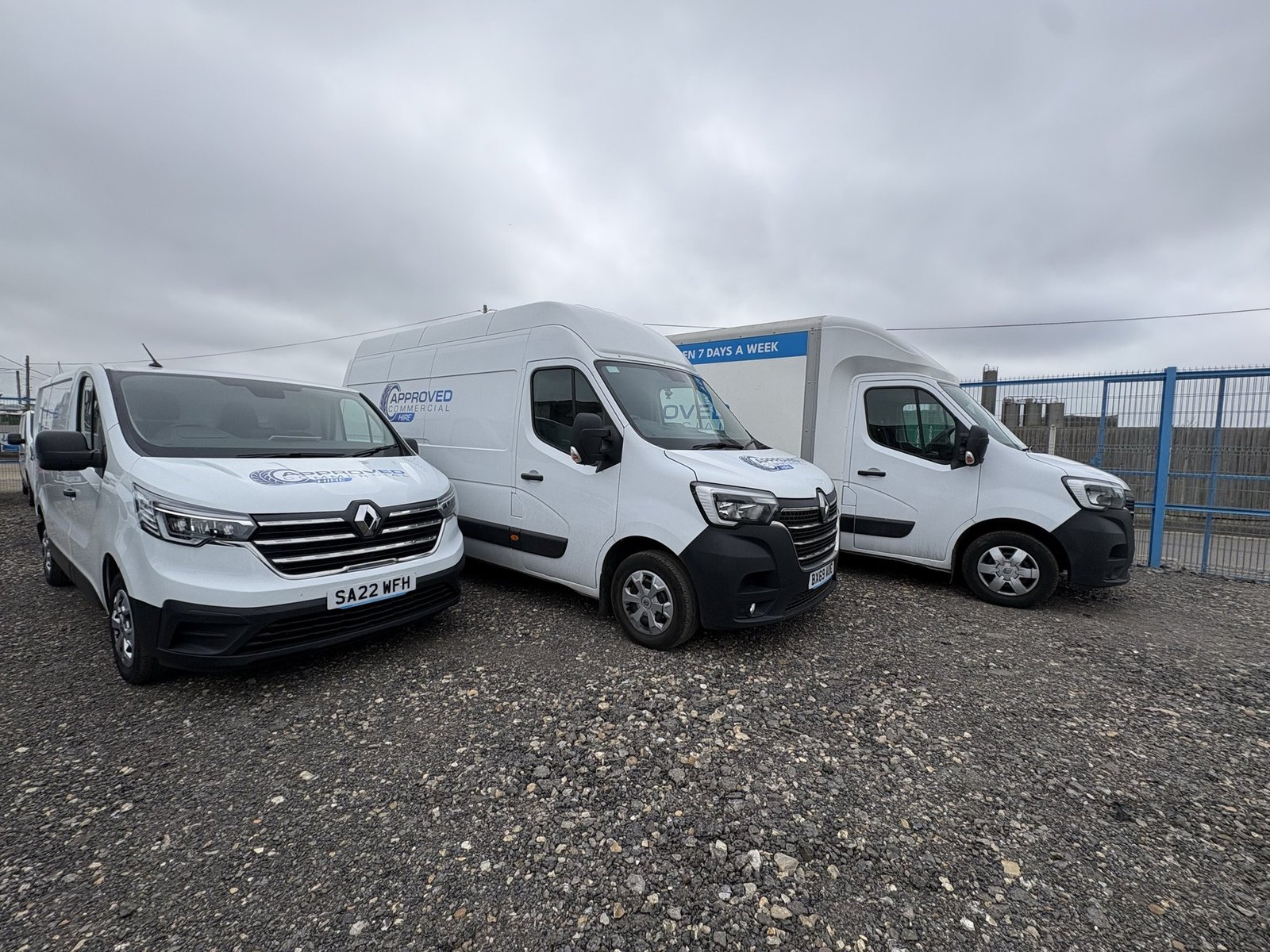 Van hire in Kent — Approved Commercial Hire fleet of small, large and Luton vans and a 9 seater minibus