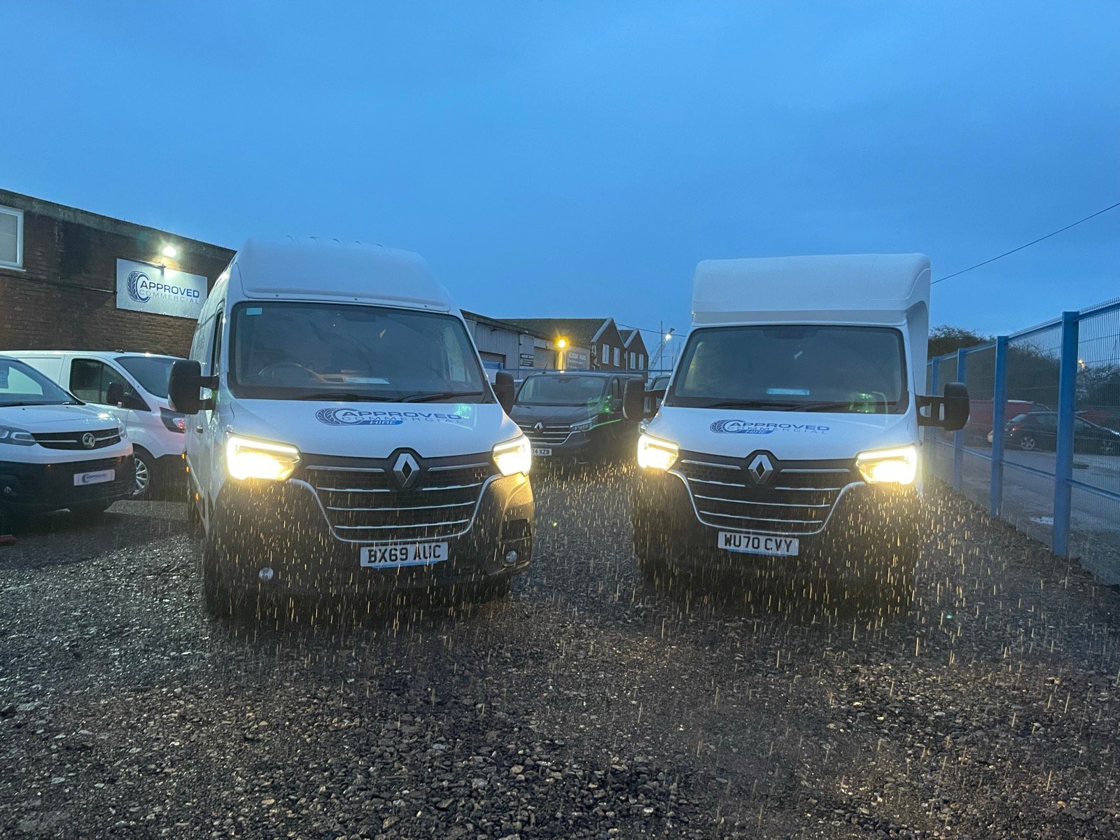 Approved Commercial Hire fleet at the yard
